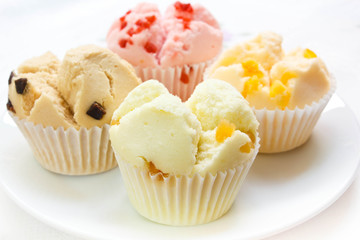 Muffin cup cake or Cotton - wool cake.