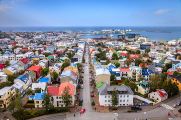 Reykjavik rooftops - obrazy, fototapety, plakaty