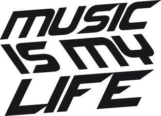 Cool Logo Music Is My Life