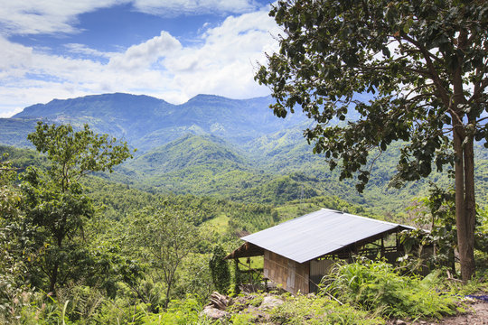 Hut on a mountain in Thailand