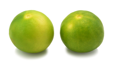 Fresh limes Isolated on white background