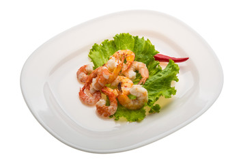 Unshelled king prawn