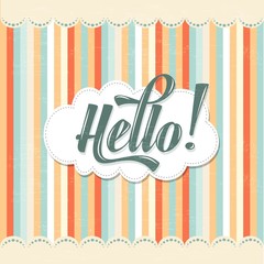 Calligraphic  Writing "Hello"