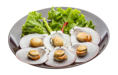 Grilled scallops