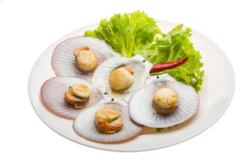 Grilled scallops
