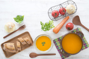 ニンジンのポタージュ　ポタージュ　人参スープ