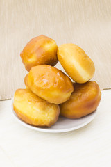Donuts on a plate