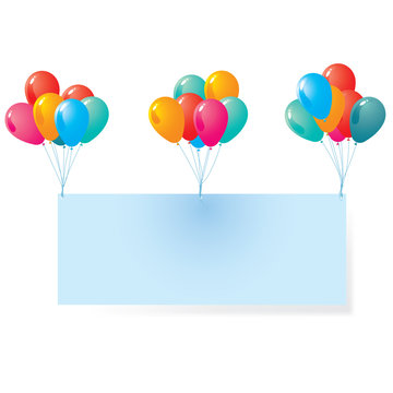 Balloon with blank background