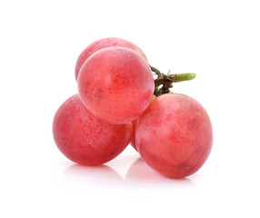 red grape isolated on white