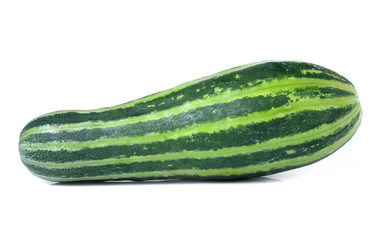 Fresh cucumber isolated on white background