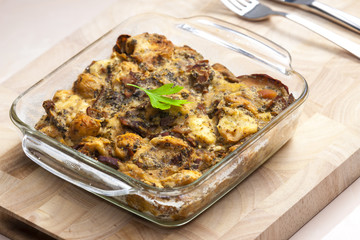 mushroom filling called houbovec (Czech cuisine)