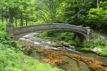 河鹿橋　（銀山温泉）