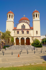 Fototapeta na wymiar The Church of the four martyrs in Rethymno