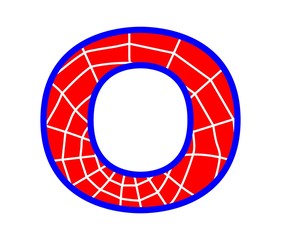 O letter - spider web alphabet © Tenica Florin