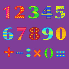 Набор цифр.