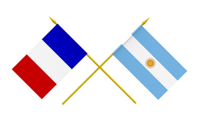 Flags, Argentina and France