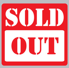 sold out sign