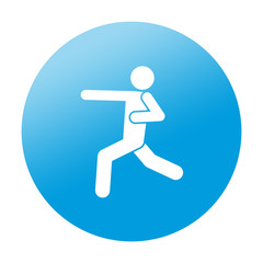 Etiqueta redonda karate