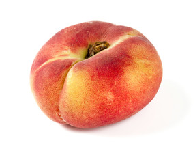 donut peaches isolated on white
