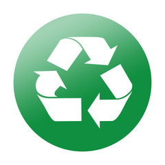 Fototapeta premium Etiqueta redonda reciclaje
