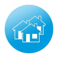 Etiqueta redonda inmobiliaria