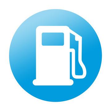 Etiqueta redonda gasolinera