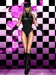 Sexy fetish woman in lingerie