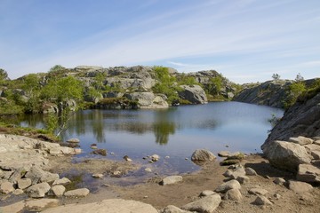 Obraz premium Preikestolen Glacier Lake 13