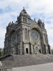 Fototapeta na wymiar Viana do Castelo Escalier monumental Basilique Santa Luzia