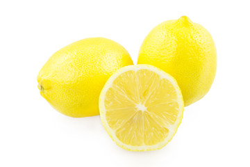 Two of lemon and lemon slice