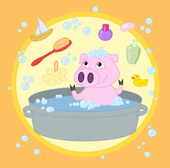 piggy bathes