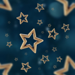 Night stars seamless pattern