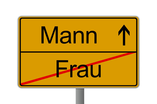Verkehrsschild Mann Frau