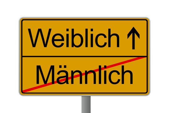 Verkehrsschild Mann Frau