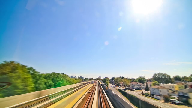 Passenger Train Time Lapse To Airport