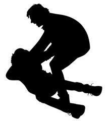 Teens fighting
