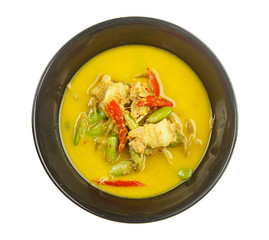 Thai food - Curry with Parkia timoriana and pork
