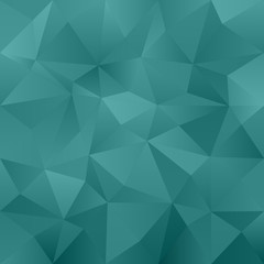 Obraz premium Green blue abstract irregular triangle pattern background