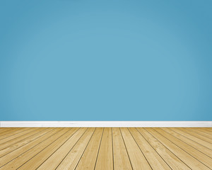 empty room, wooden floor