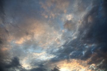 Fototapeta na wymiar Clouds during sunset