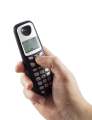 hand with telephone