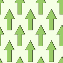 Green Up Arrows Seamless Background