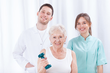 Fototapeta premium Young doctors and patient