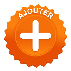 ajouter sur bouton web denté orange