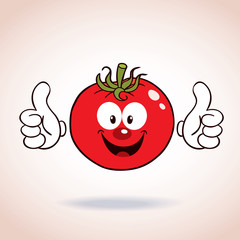 tomato mascot cartoon character