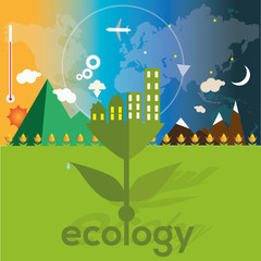 ecology vector illustration