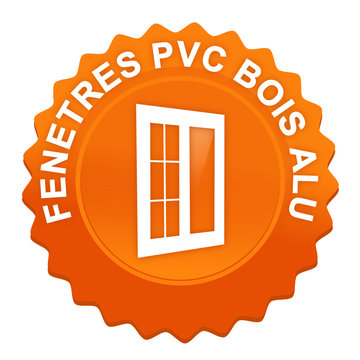 fen&ecirc;tres pvc bois alu sur bouton web dent&eacute; orange