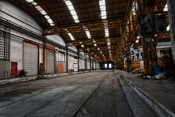 Fototapeta na wymiar Interior of a vehicle repair station