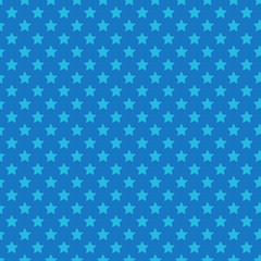 Blue seamless pattern with stars