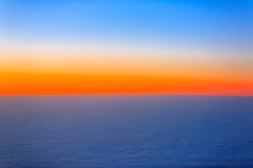 Beautiful nature landscape with horizon